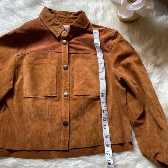 Urban Outfitters Suede Gas Jacket Tan Size Small - Picture 5 of 7